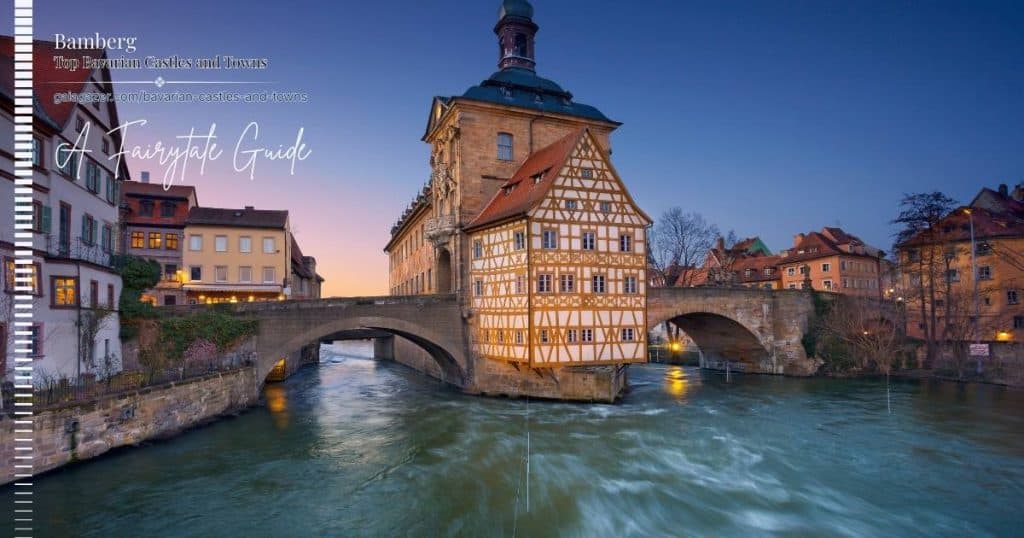 Bamberg Old Town Hall over the river in Bavaria, a UNESCO-listed historic center